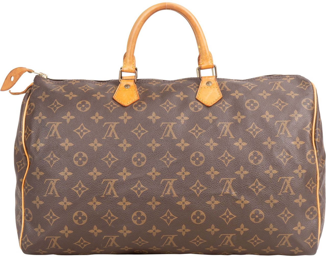 Louis Vuitton Louis Vuitton Canvas Monogram Speedy 40 Handbag Bruin