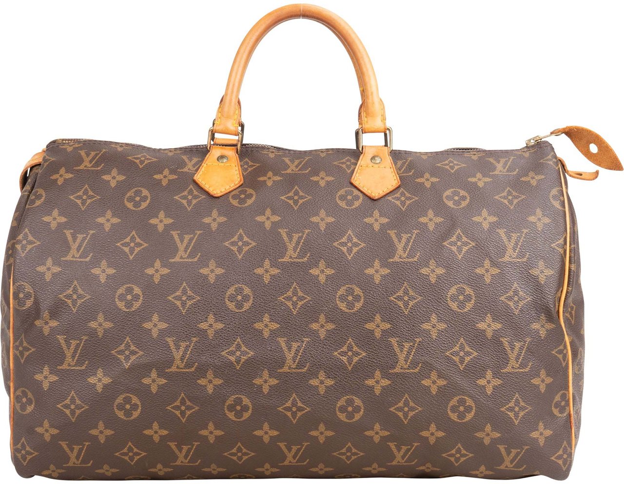 Louis Vuitton Louis Vuitton Canvas Monogram Speedy 40 Handbag Bruin