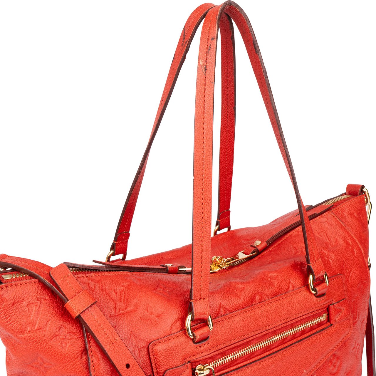 Louis Vuitton Louis Vuitton Red Leather Empreinte Monogram Lumineuse Handbag Rood