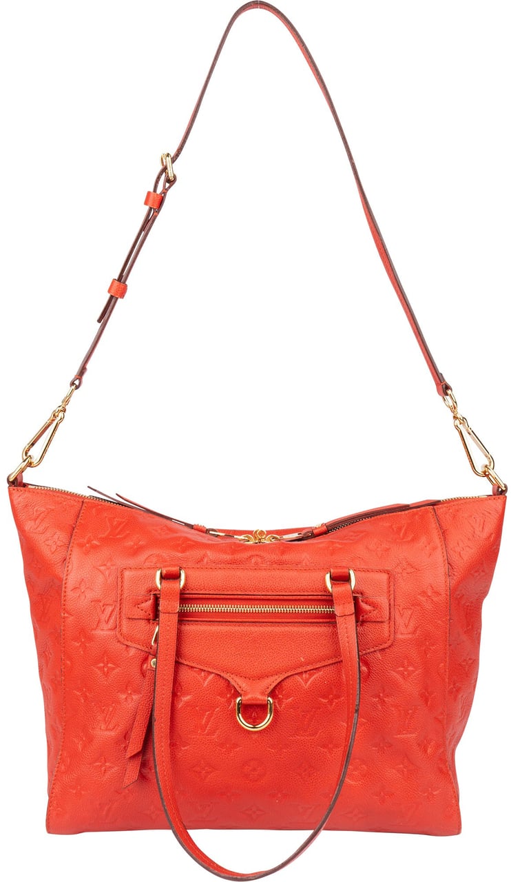Louis Vuitton Louis Vuitton Red Leather Empreinte Monogram Lumineuse Handbag Rood
