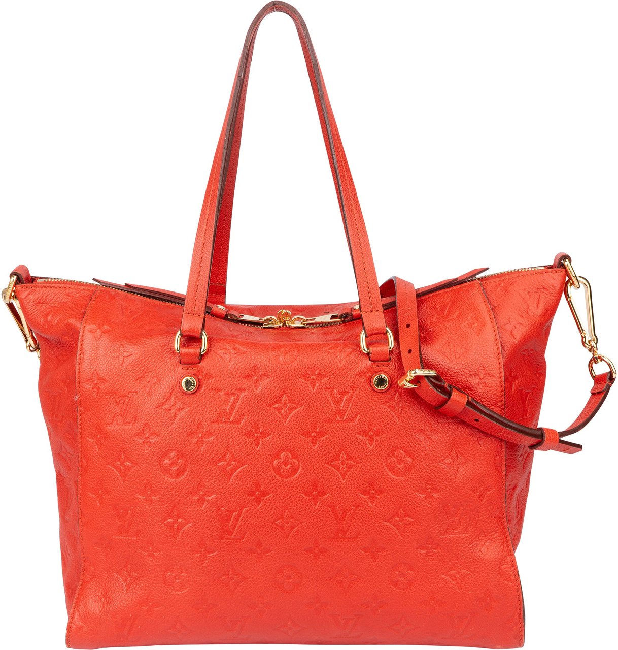 Louis Vuitton Louis Vuitton Red Leather Empreinte Monogram Lumineuse Handbag Rood