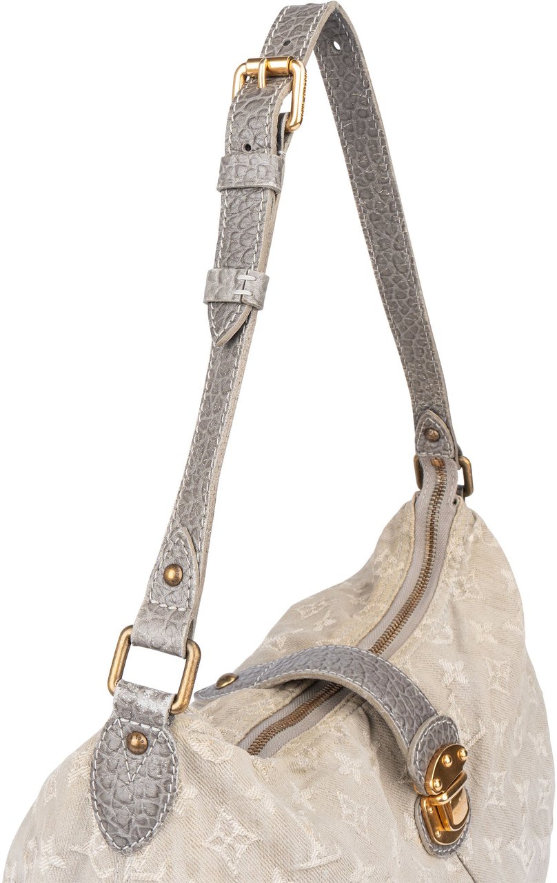 Louis Vuitton Louis Vuitton Denim Monogram Mahina Shoulder Bag Donkergrijs