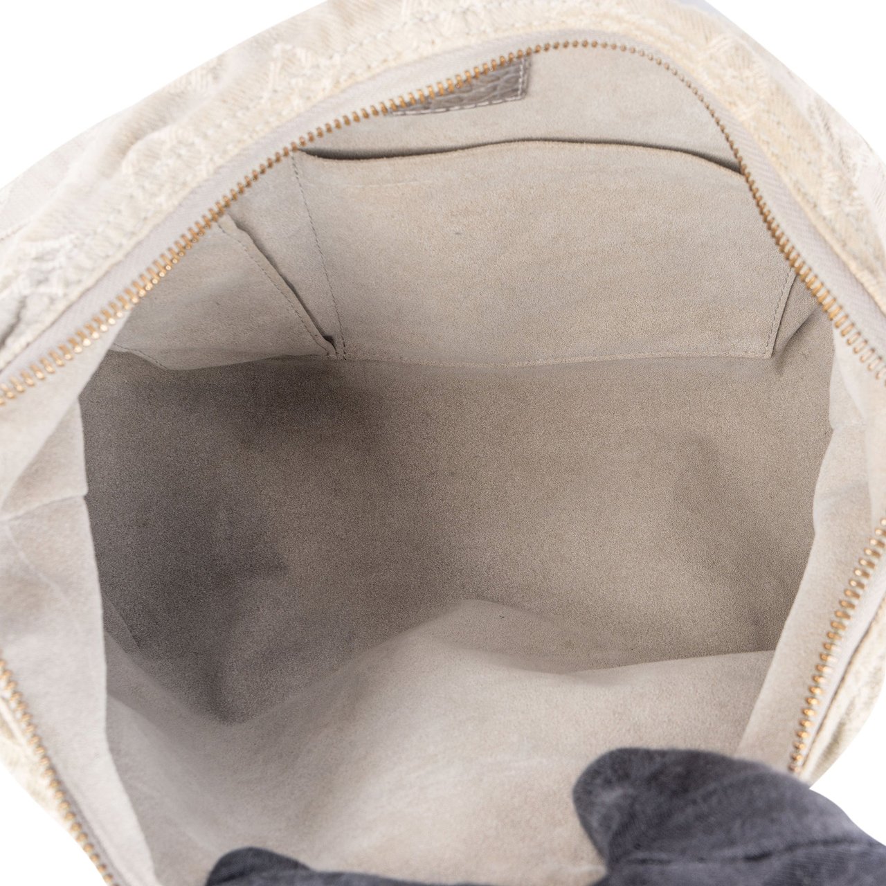 Louis Vuitton Louis Vuitton Denim Monogram Mahina Shoulder Bag Donkergrijs