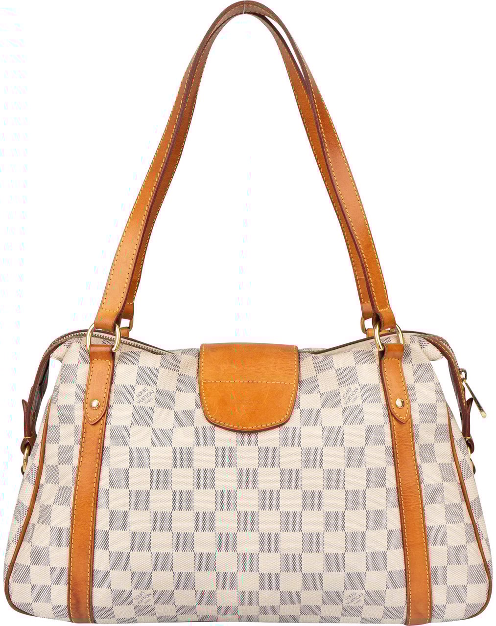 Louis Vuitton Louis Vuitton Damier Azur Monogram Stresa PM Shoulder Bag Wit