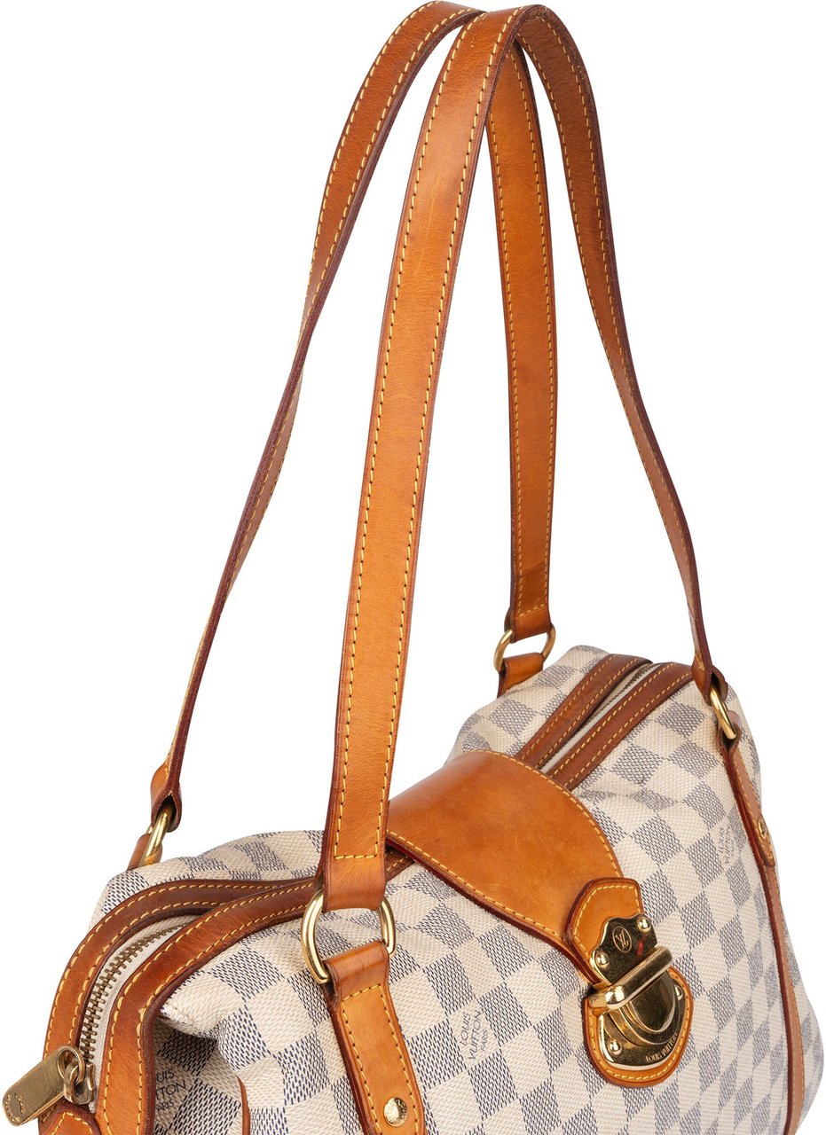 Louis Vuitton Louis Vuitton Damier Azur Monogram Stresa PM Shoulder Bag Wit