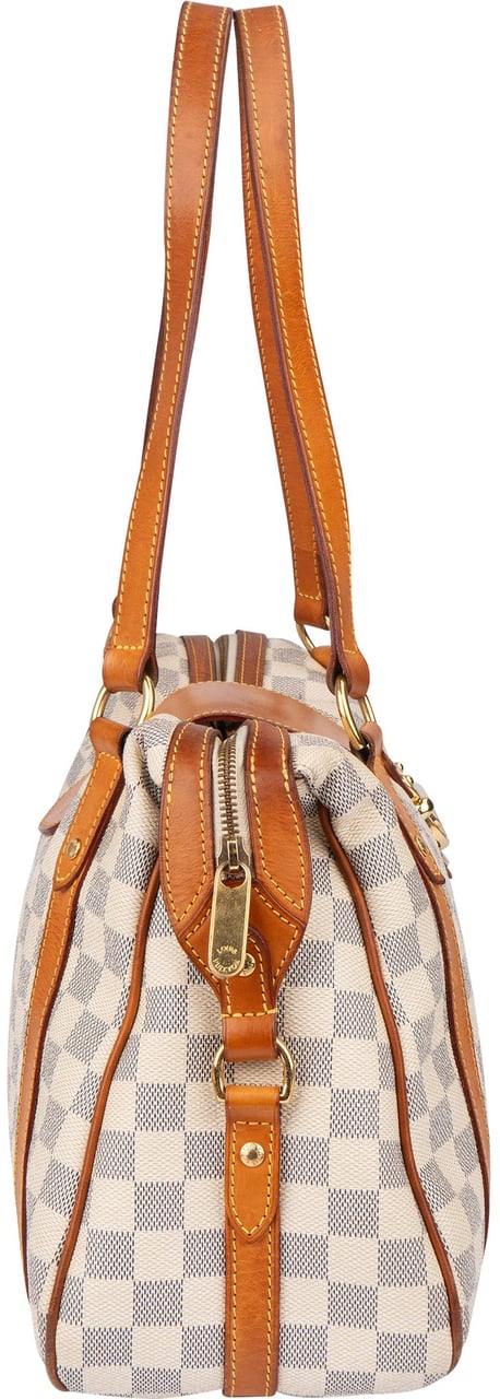 Louis Vuitton Louis Vuitton Damier Azur Monogram Stresa PM Shoulder Bag Wit