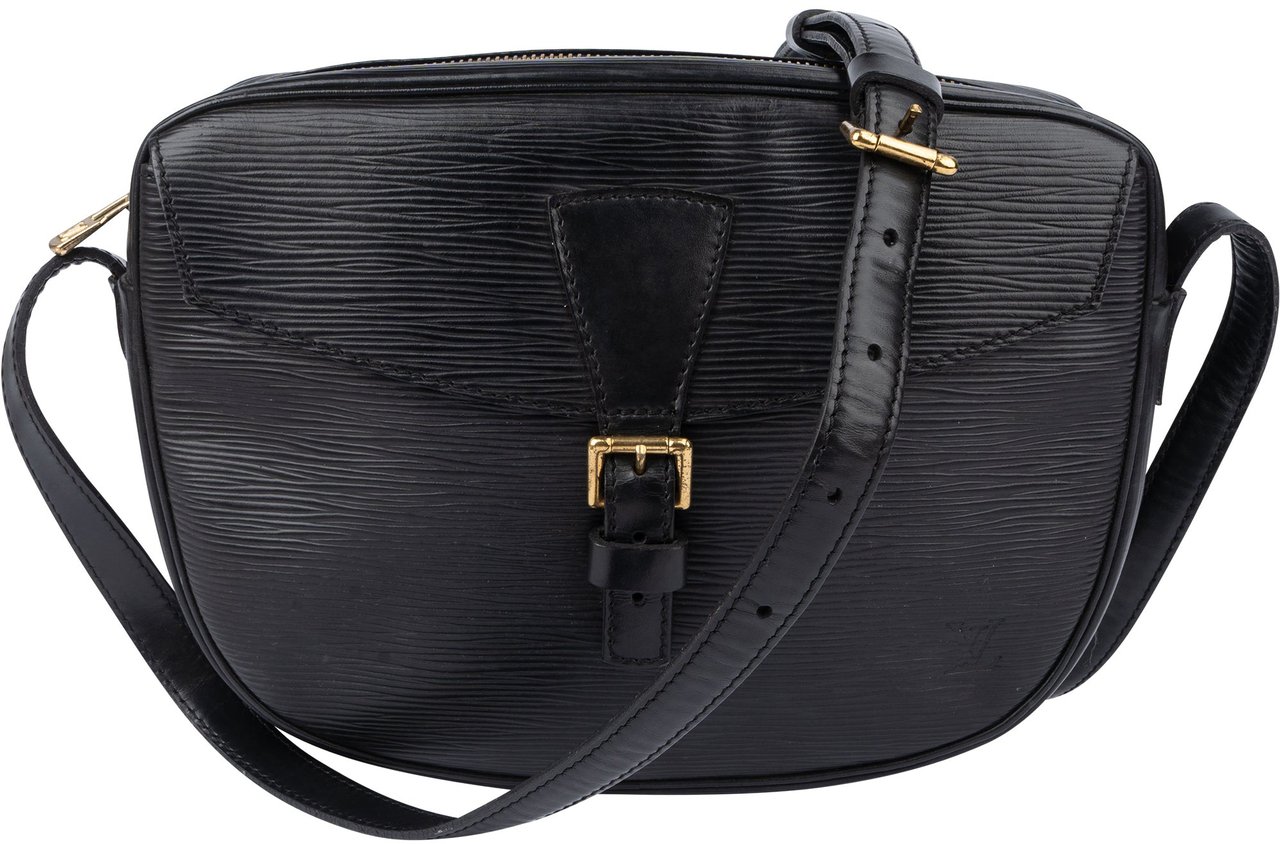 Louis Vuitton Louis Vuitton Noir Epi Leather Jeune Fille MM Crossbody Bag Zwart