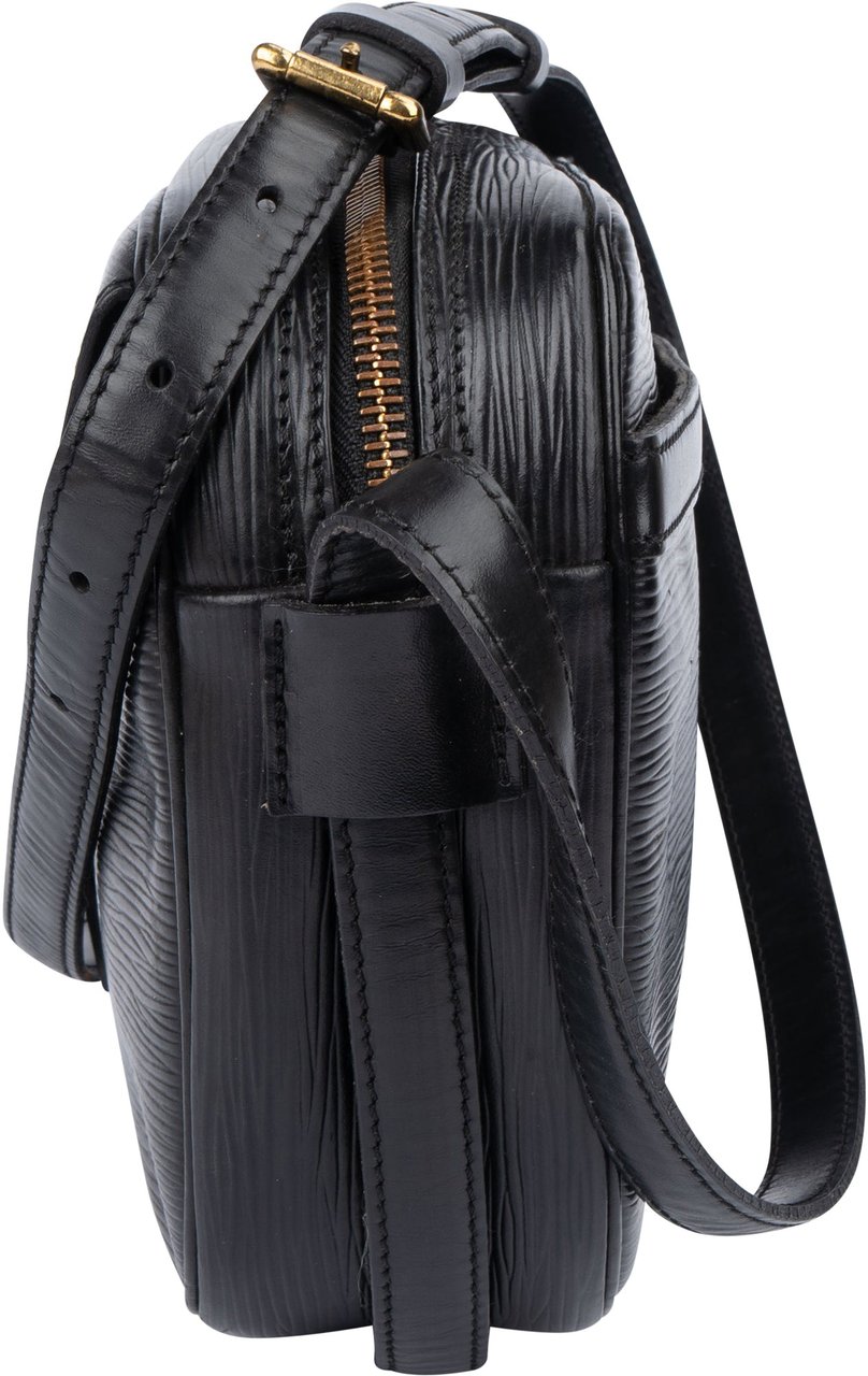 Louis Vuitton Louis Vuitton Noir Epi Leather Jeune Fille MM Crossbody Bag Zwart