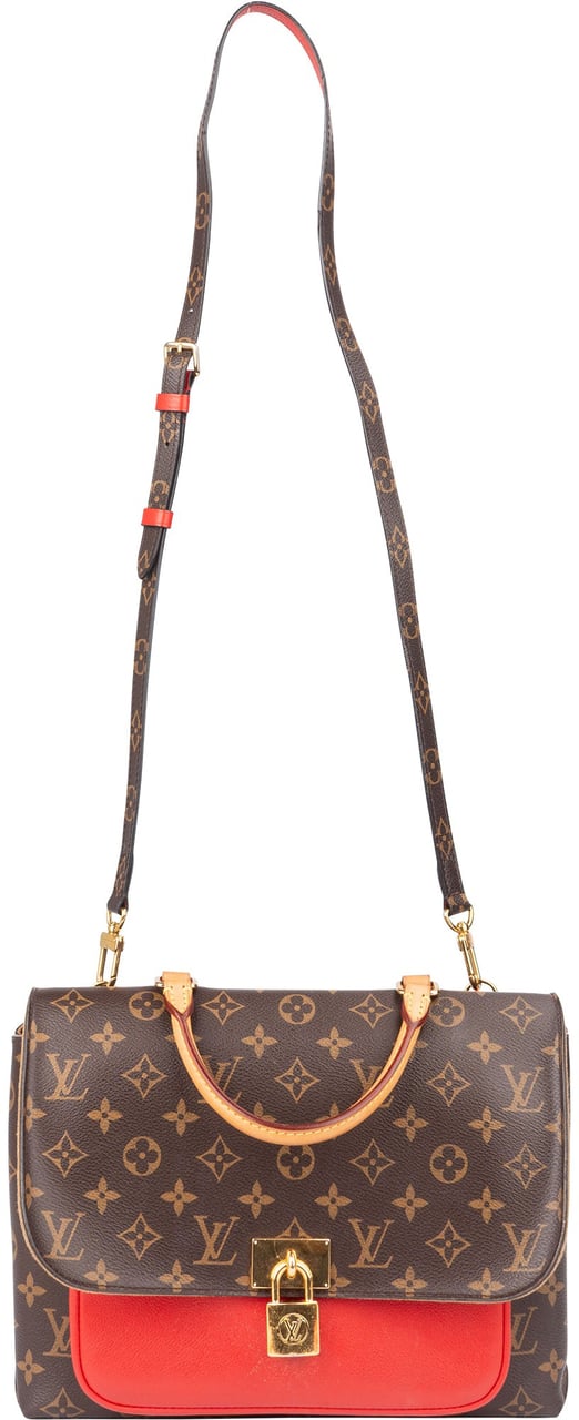 Louis Vuitton Canvas Monogram Marignan Handbag Bruin