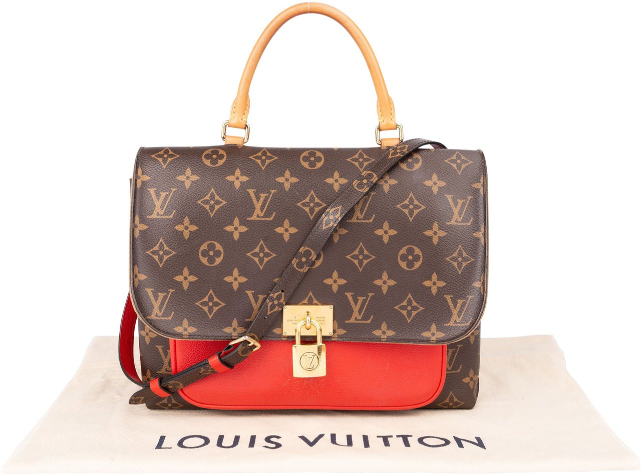 Louis Vuitton Canvas Monogram Marignan Handbag Bruin