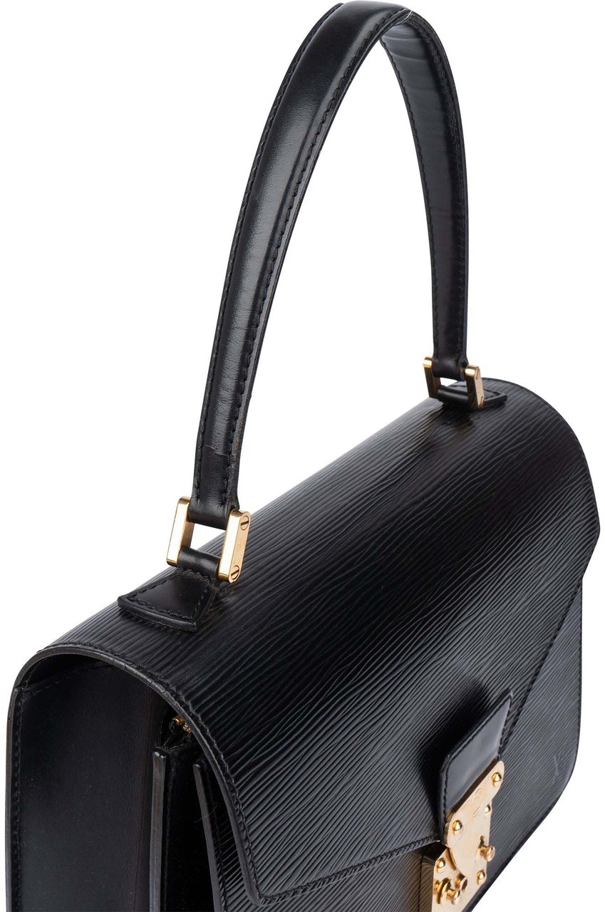Louis Vuitton Louis Vuitton Noir Epi Leather Concorde Handbag Zwart