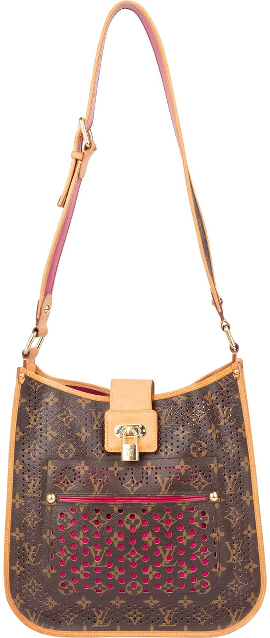 Louis Vuitton Louis Vuitton Limited Perforated Canvas Monogram Musette Crossbody Bag Bruin