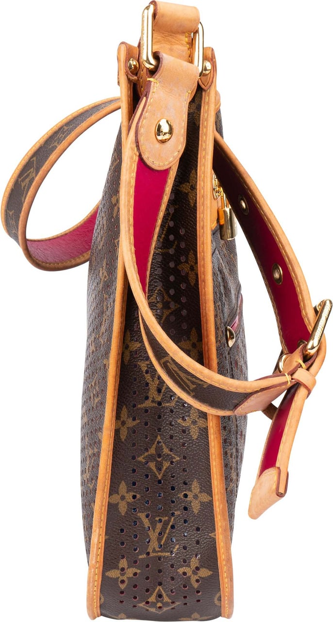 Louis Vuitton Louis Vuitton Limited Perforated Canvas Monogram Musette Crossbody Bag Bruin