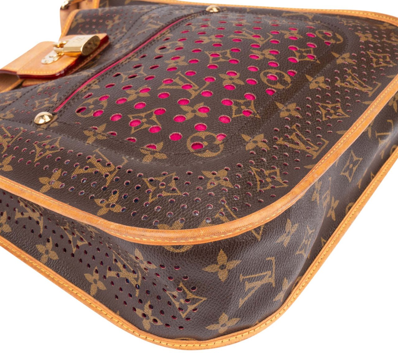 Louis Vuitton Louis Vuitton Limited Perforated Canvas Monogram Musette Crossbody Bag Bruin