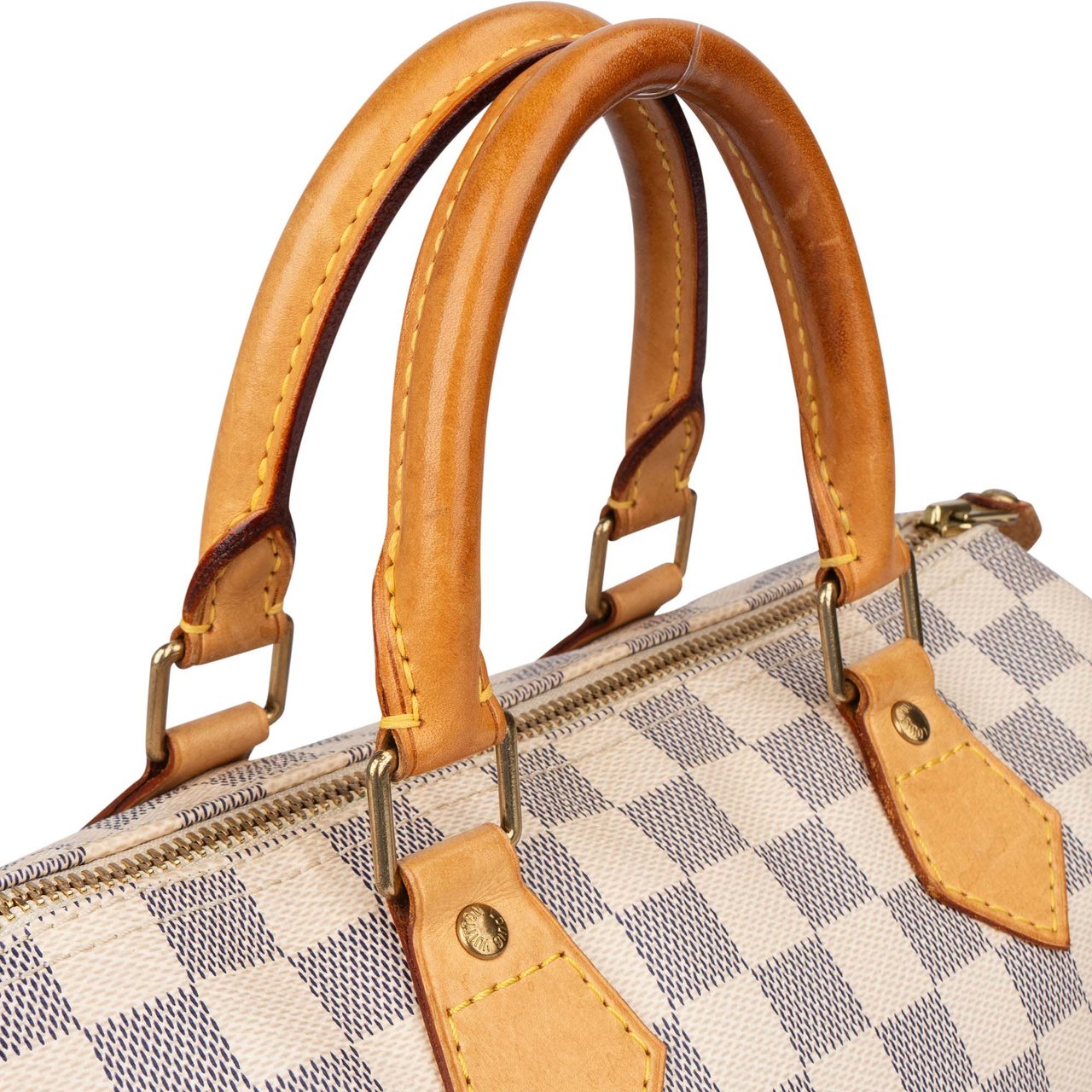 Louis Vuitton Louis Vuitton Damier Azur Monogram Speedy 25 Handbag Wit