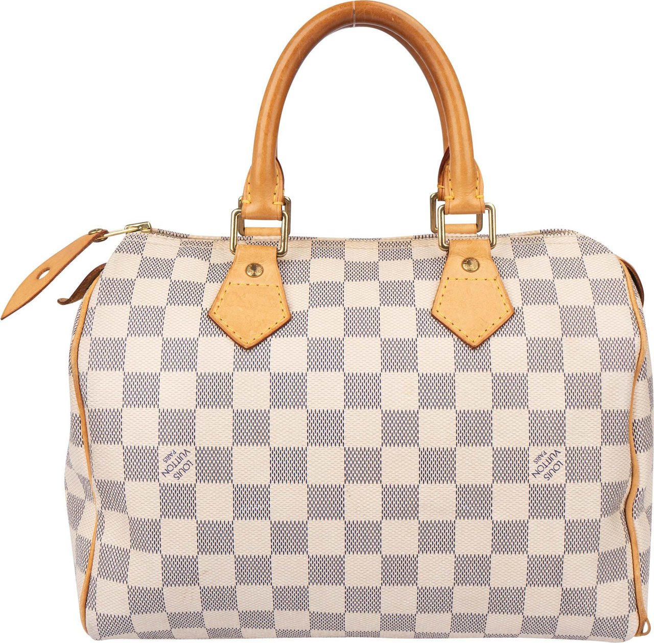 Louis Vuitton Louis Vuitton Damier Azur Monogram Speedy 25 Handbag Wit
