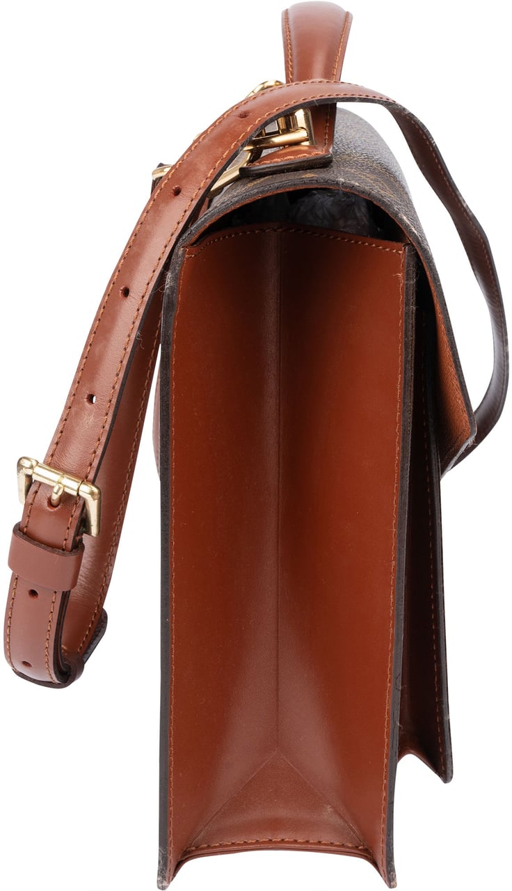 Louis Vuitton Louis Vuitton Canvas Monogram Monceau Handbag Bruin