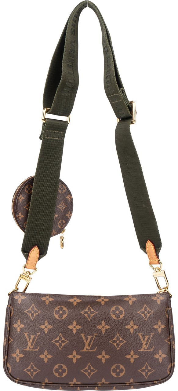Louis Vuitton Louis Vuitton Canvas Monogram Multi Pochette Crossbody Bag Bruin