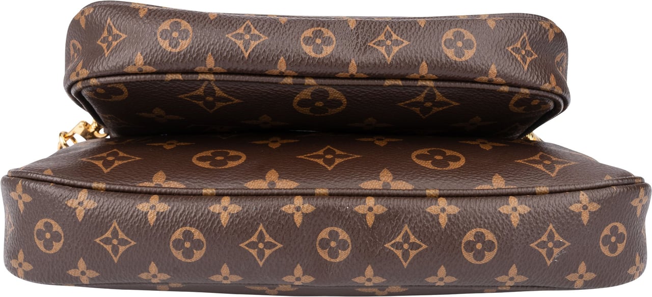 Louis Vuitton Louis Vuitton Canvas Monogram Multi Pochette Crossbody Bag Bruin