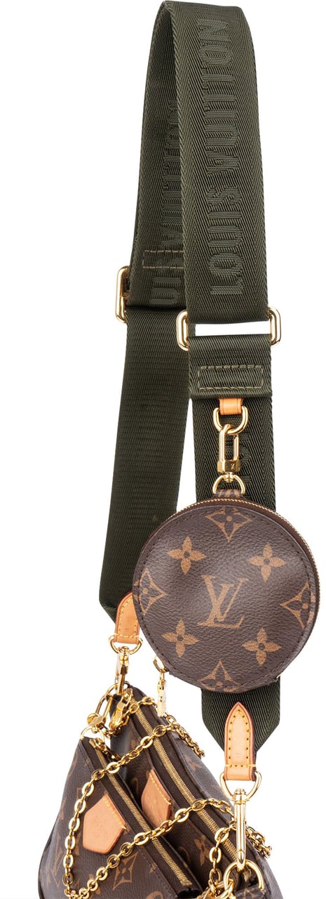 Louis Vuitton Louis Vuitton Canvas Monogram Multi Pochette Crossbody Bag Bruin