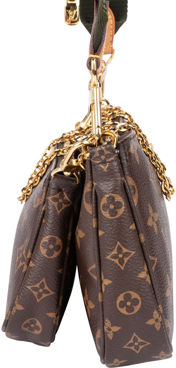 Louis Vuitton Louis Vuitton Canvas Monogram Multi Pochette Crossbody Bag Bruin