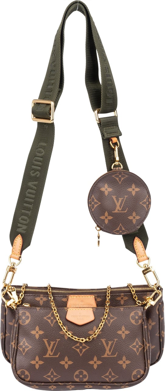 Louis Vuitton Louis Vuitton Canvas Monogram Multi Pochette Crossbody Bag Bruin