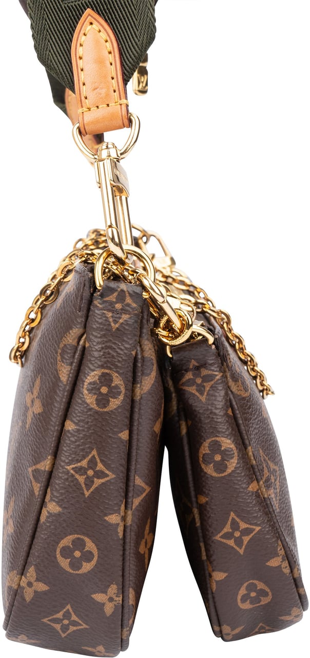 Louis Vuitton Louis Vuitton Canvas Monogram Multi Pochette Crossbody Bag Bruin