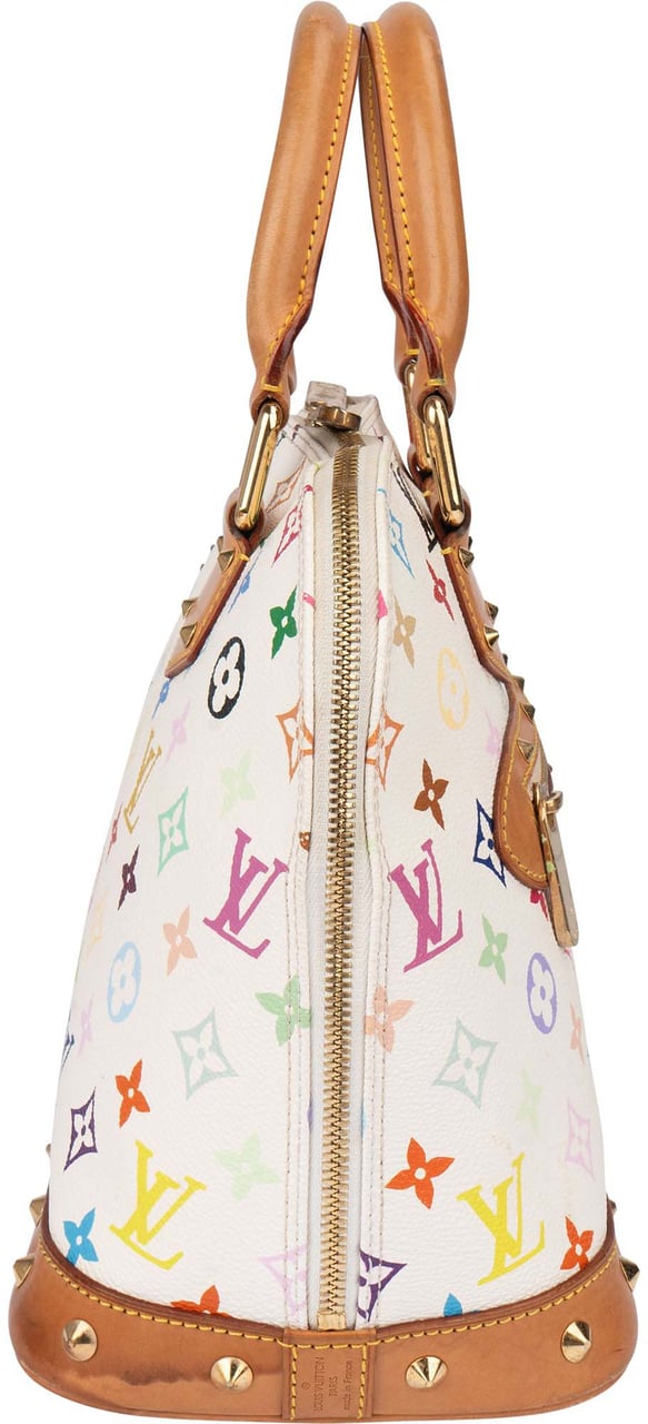 Louis Vuitton Limited Murakami Multicolor Alma PM Handbag Wit