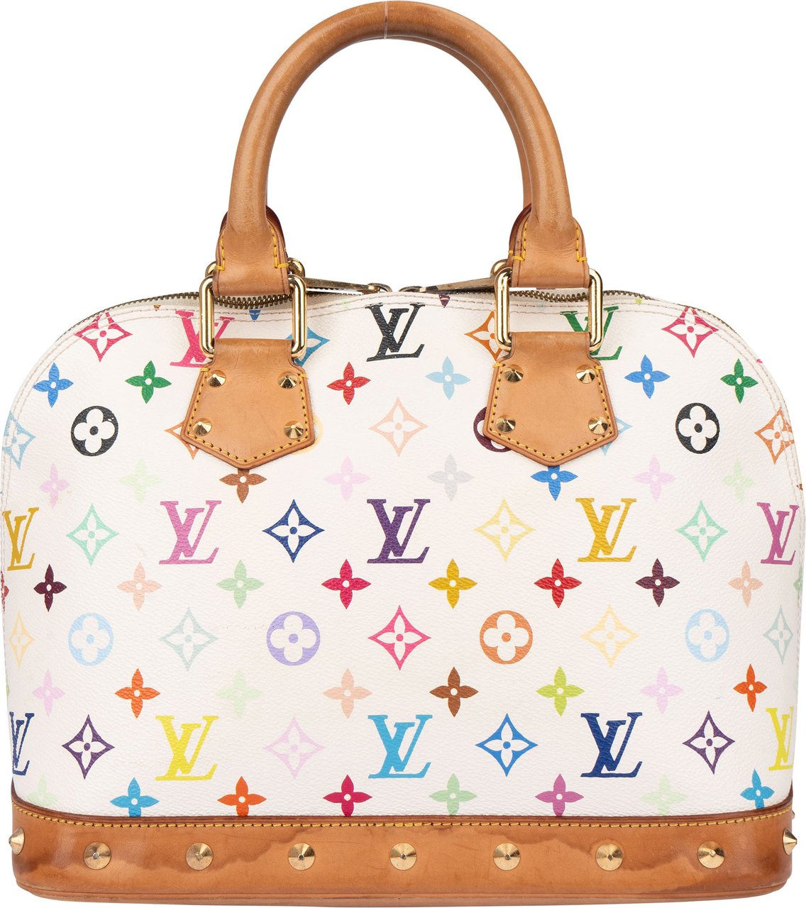 Louis Vuitton Louis Vuitton Limited Murakami Multicolor Alma PM Handbag Wit