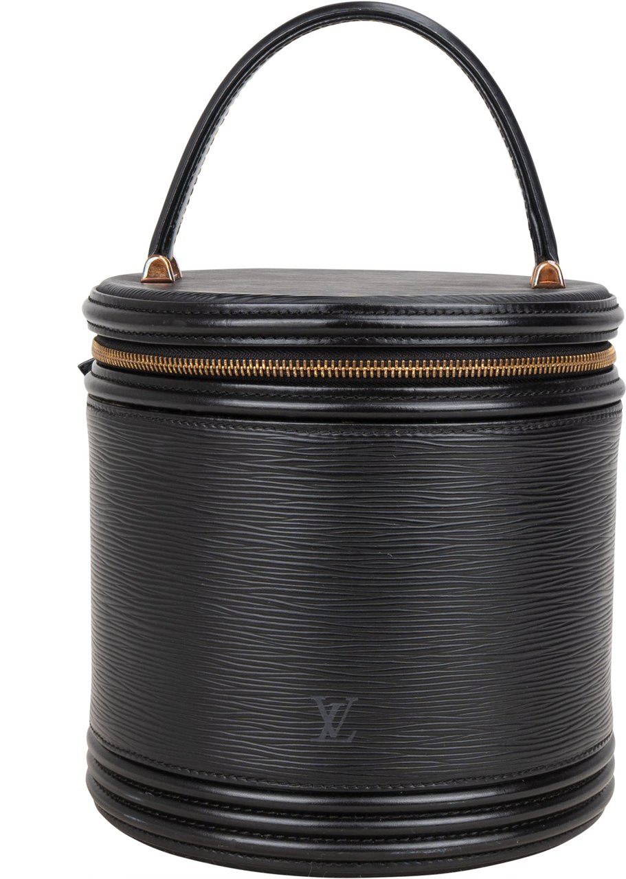 Louis Vuitton Louis Vuitton Noir Epi Leather Cannes Vanity Handbag Zwart