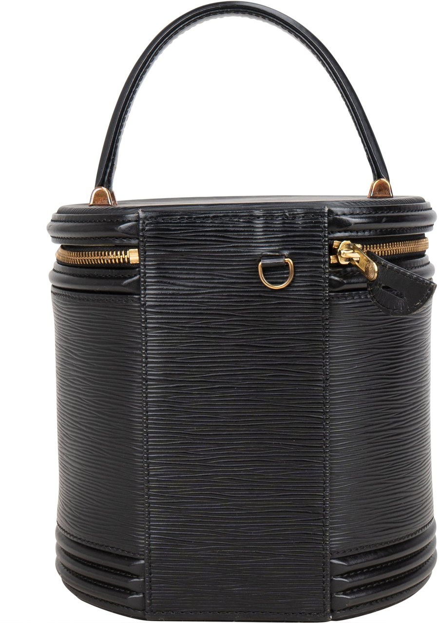 Louis Vuitton Louis Vuitton Noir Epi Leather Cannes Vanity Handbag Zwart