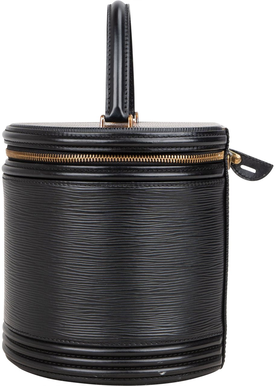 Louis Vuitton Louis Vuitton Noir Epi Leather Cannes Vanity Handbag Zwart