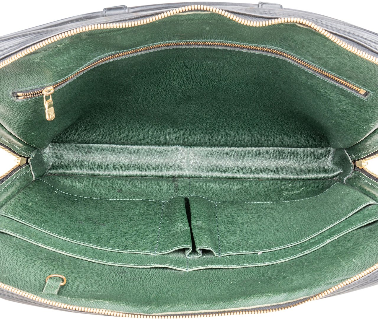 Louis Vuitton Louis Vuitton Noir Epi Leather Porte Documents Business Handbag Zwart