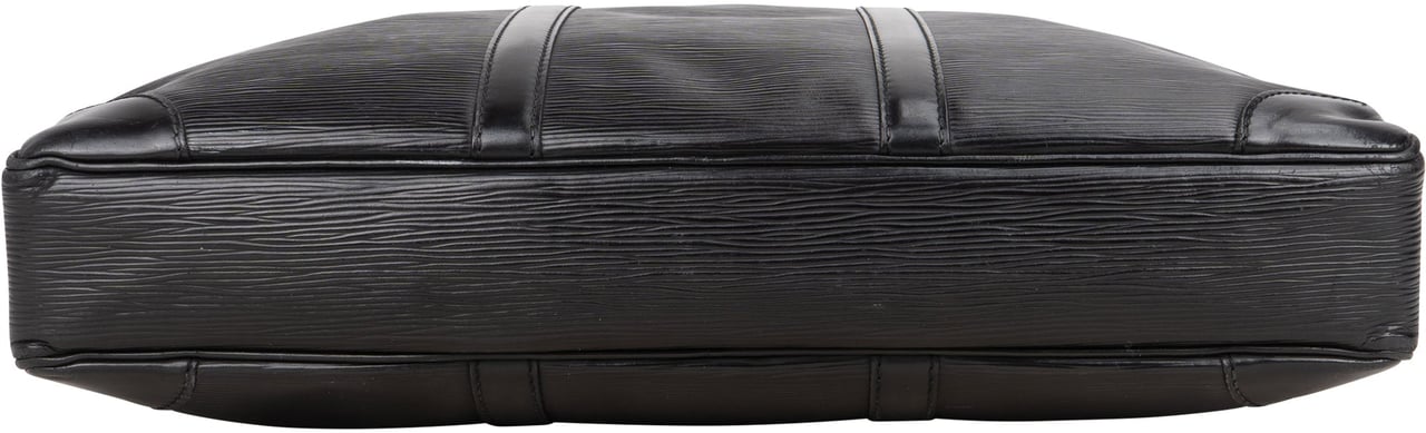 Louis Vuitton Louis Vuitton Noir Epi Leather Porte Documents Business Handbag Zwart