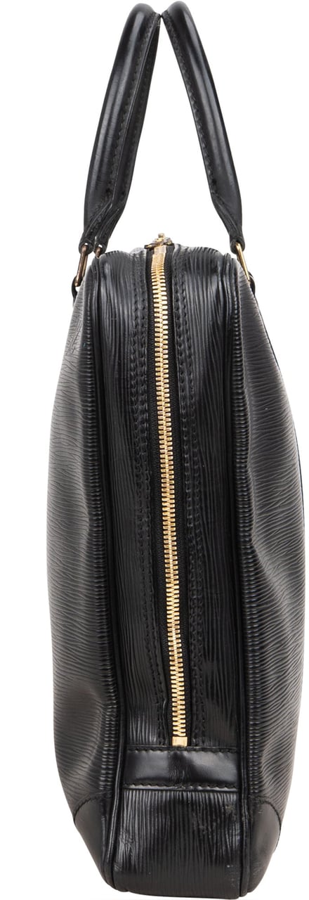 Louis Vuitton Louis Vuitton Noir Epi Leather Porte Documents Business Handbag Zwart