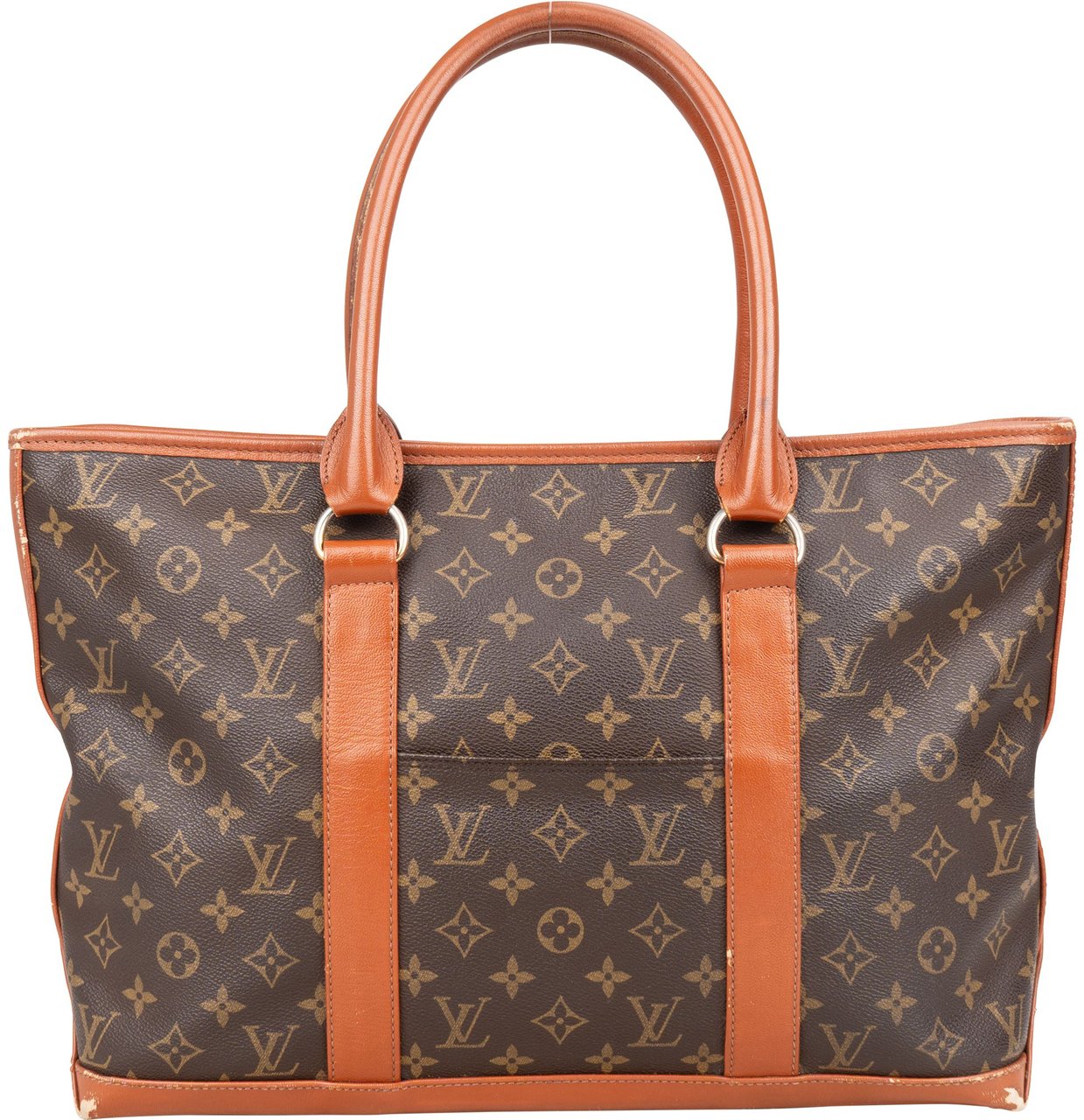 Louis Vuitton Louis Vuitton Canvas Monogram Sac Weekend Handbag Bruin