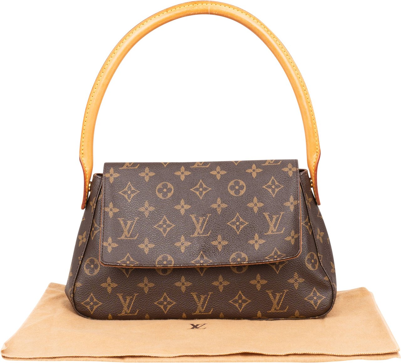 Louis Vuitton Louis Vuitton Canvas Monogram Looping PM Handbag Bruin