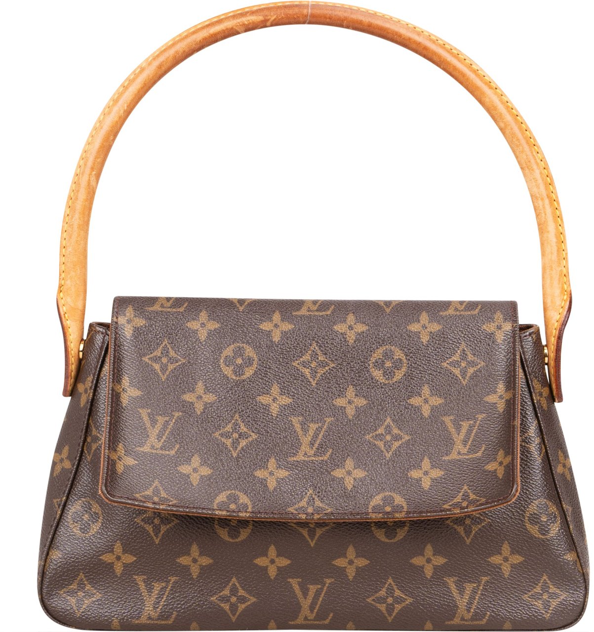 Louis Vuitton Louis Vuitton Canvas Monogram Looping PM Handbag Bruin