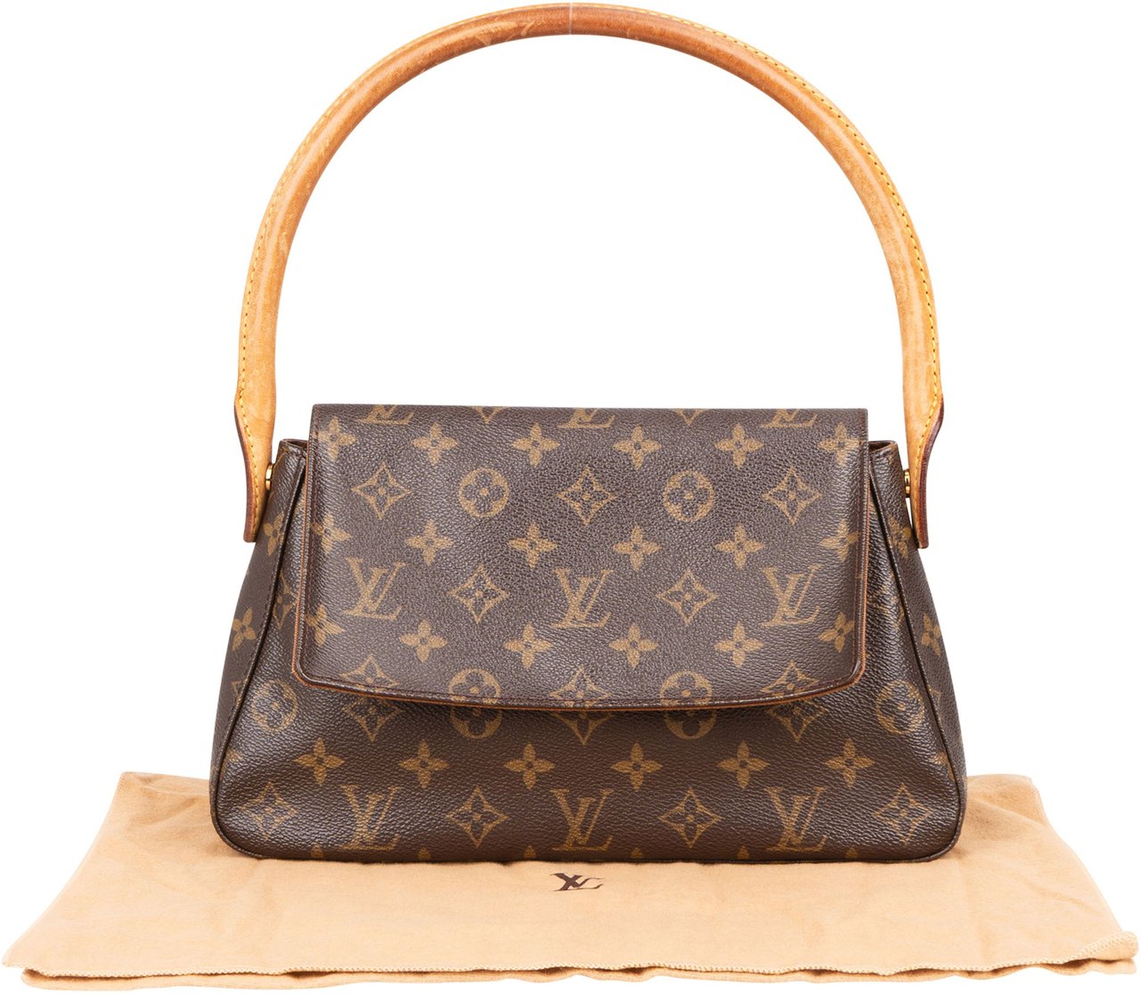Louis Vuitton Louis Vuitton Canvas Monogram Looping PM Handbag Bruin
