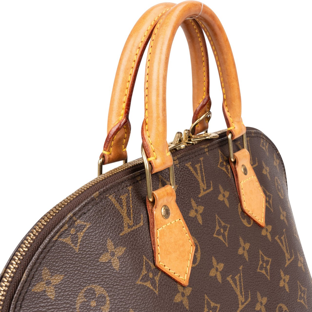 Louis Vuitton Louis Vuitton Canvas Monogram Alma PM Handbag Bruin