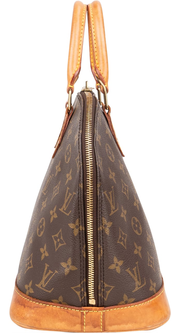 Louis Vuitton Louis Vuitton Canvas Monogram Alma PM Handbag Bruin