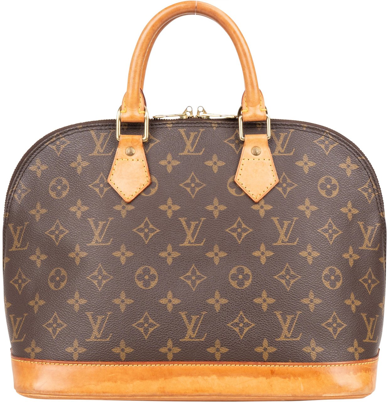 Louis Vuitton Louis Vuitton Canvas Monogram Alma PM Handbag Bruin