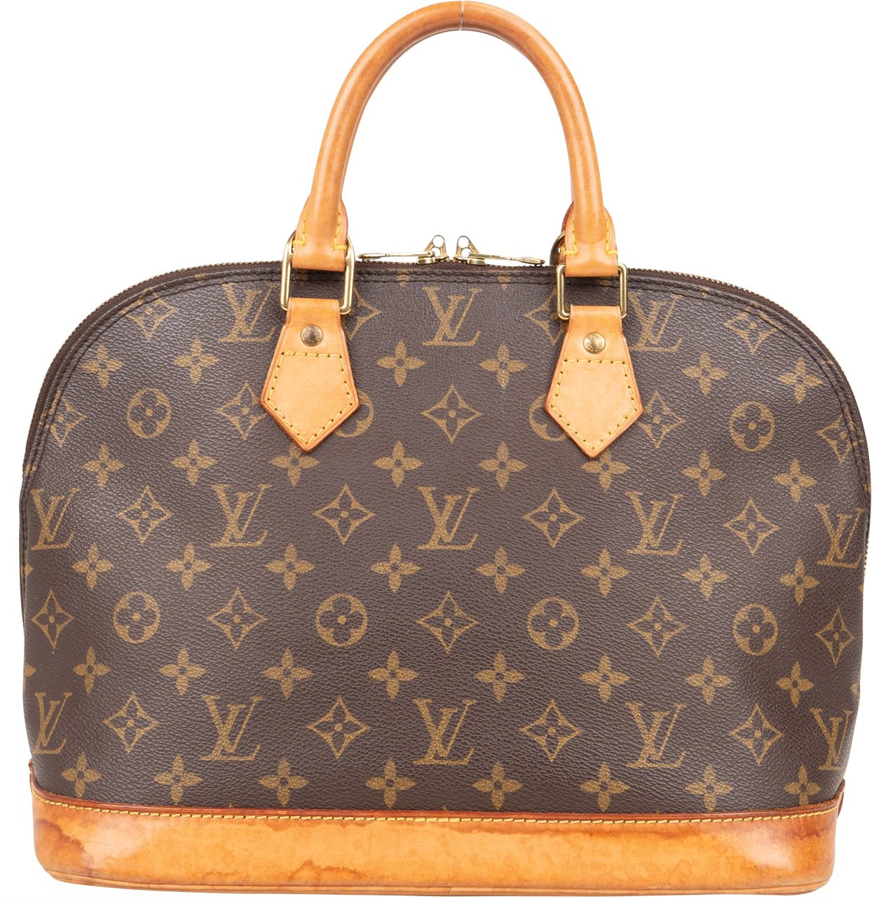 Louis Vuitton Louis Vuitton Canvas Monogram Alma PM Handbag Bruin