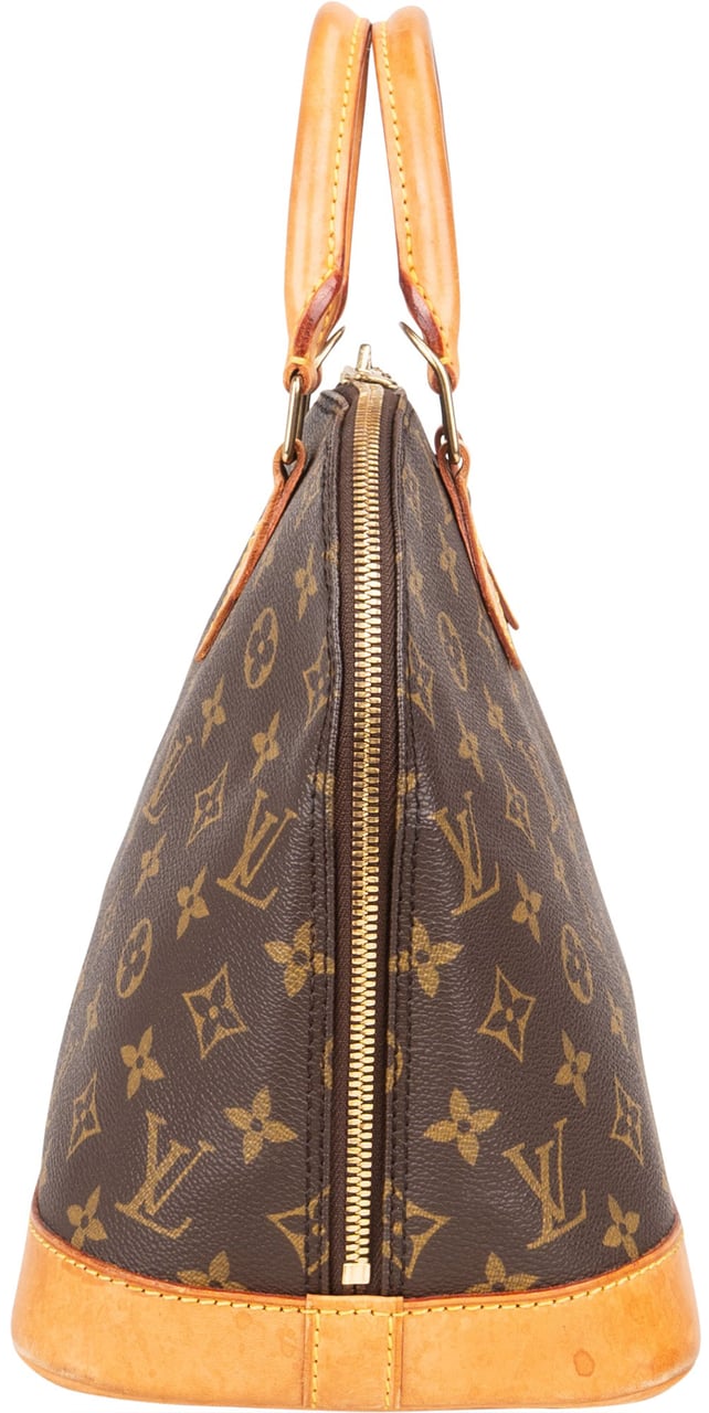 Louis Vuitton Louis Vuitton Canvas Monogram Alma PM Handbag Bruin