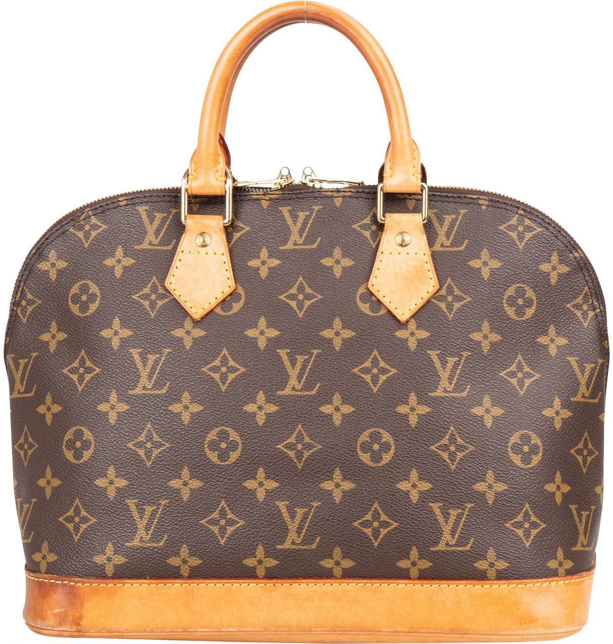 Louis Vuitton Louis Vuitton Canvas Monogram Alma PM Handbag Bruin