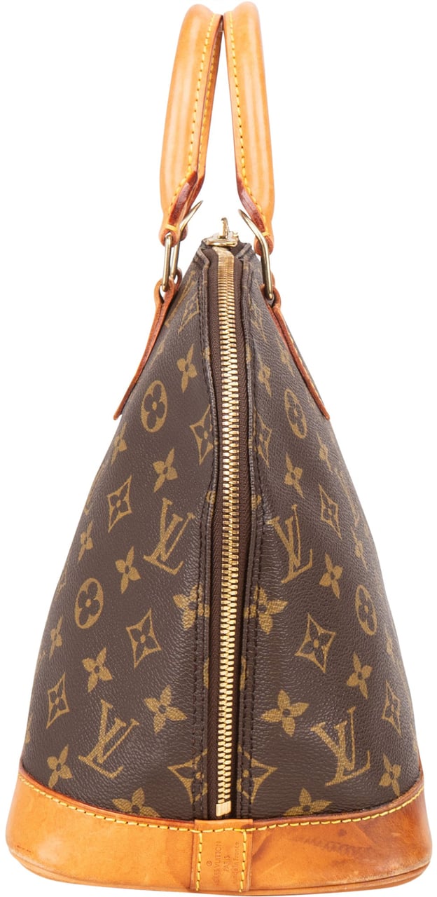 Louis Vuitton Louis Vuitton Canvas Monogram Alma PM Handbag Bruin