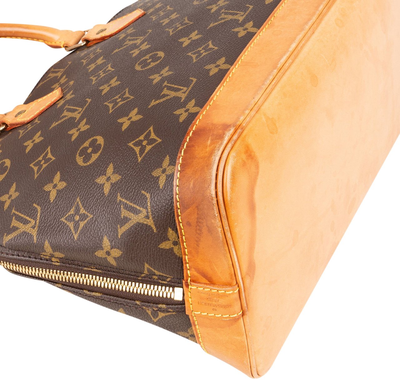 Louis Vuitton Louis Vuitton Canvas Monogram Alma PM Handbag Bruin