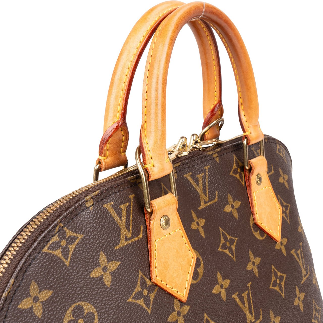 Louis Vuitton Louis Vuitton Canvas Monogram Alma PM Handbag Bruin