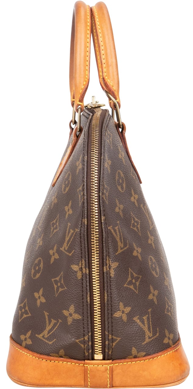 Louis Vuitton Louis Vuitton Canvas Monogram Alma PM Handbag Bruin