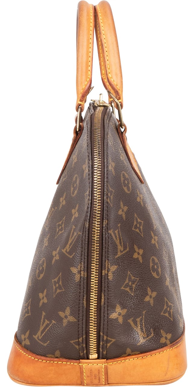 Louis Vuitton Louis Vuitton Canvas Monogram Alma PM Handbag Bruin